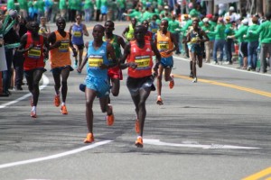 Chebet takes second place in Boston.