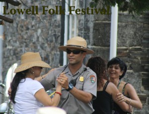 Lowell Folk Festival dancing.