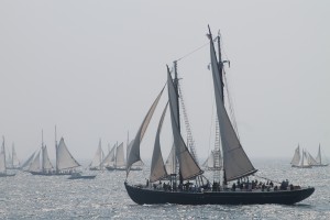 A view from Rocky Neck at Gloucester Schooner Festival.